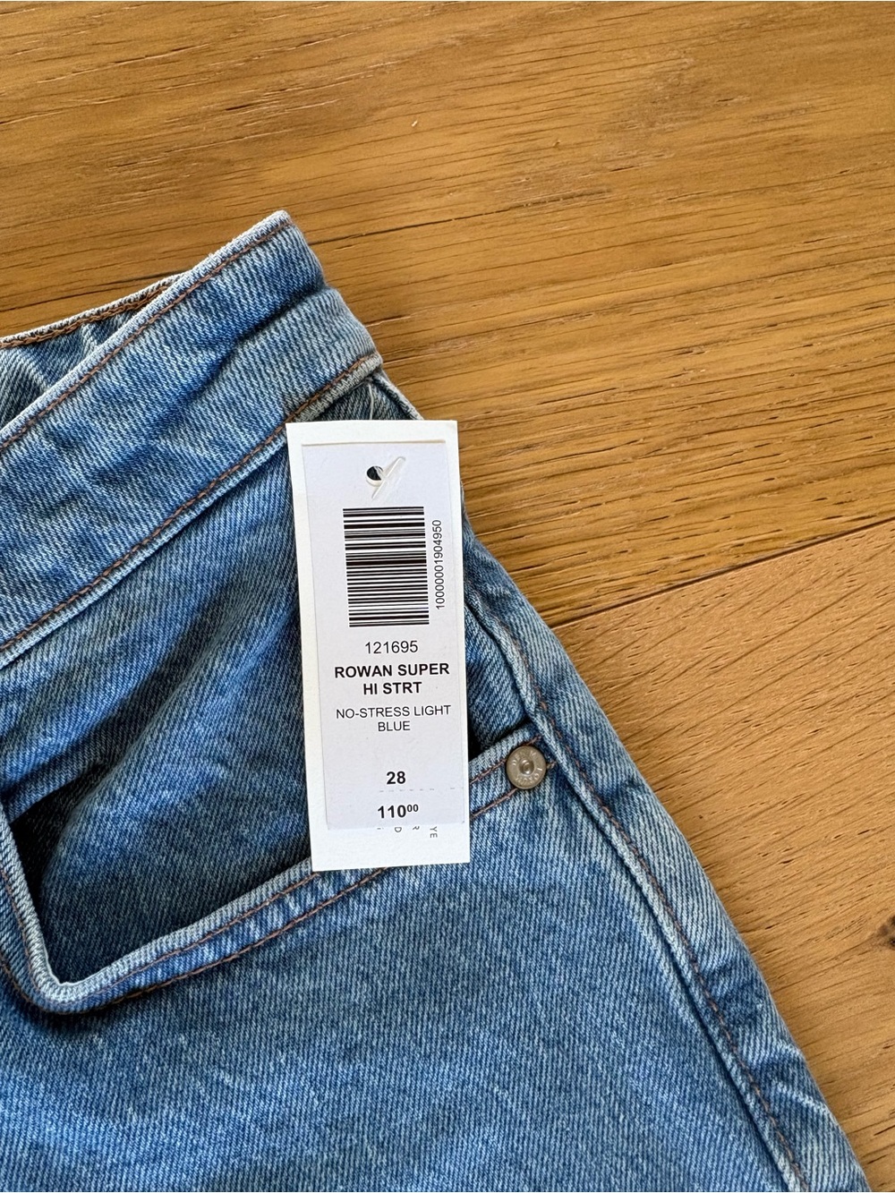 Denim Forum Rowan Super Hi-Rise Straight Jean - Picture 3 of 5